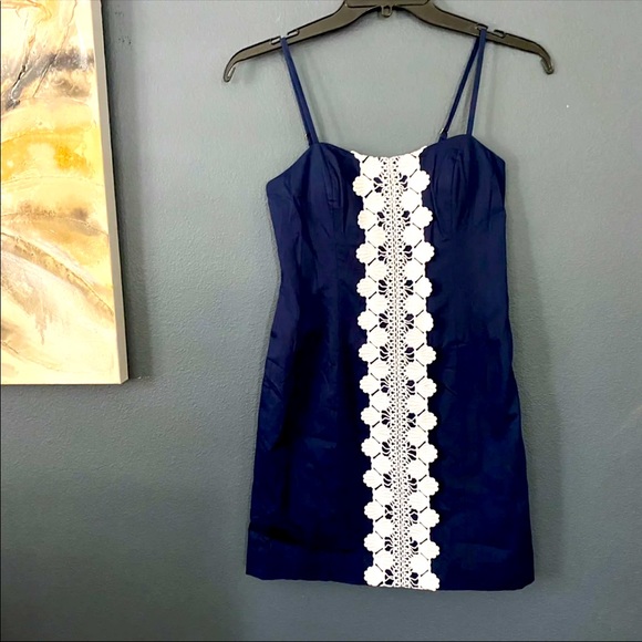 Lilly Pulitzer Dresses & Skirts - Lilly Pulitzer shelli stretch dress high tide navy 0 NWT